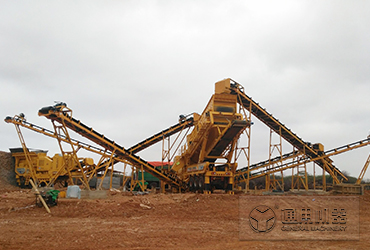 南阳河卵石移动破碎生产线