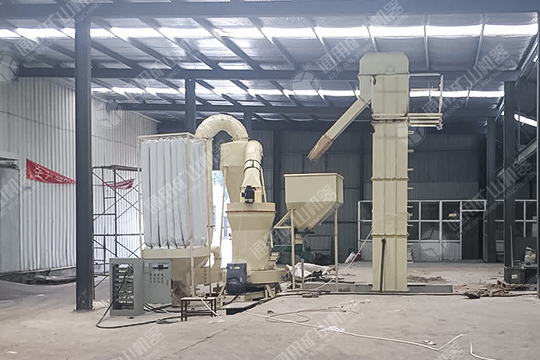 客户磨粉生产现场