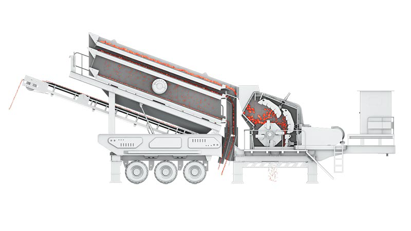 反击式移动破碎站工作原理